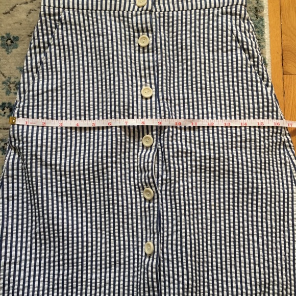 Club Monaco Stripe Cotton Skirt Sz 0 - Picture 10 of 11
